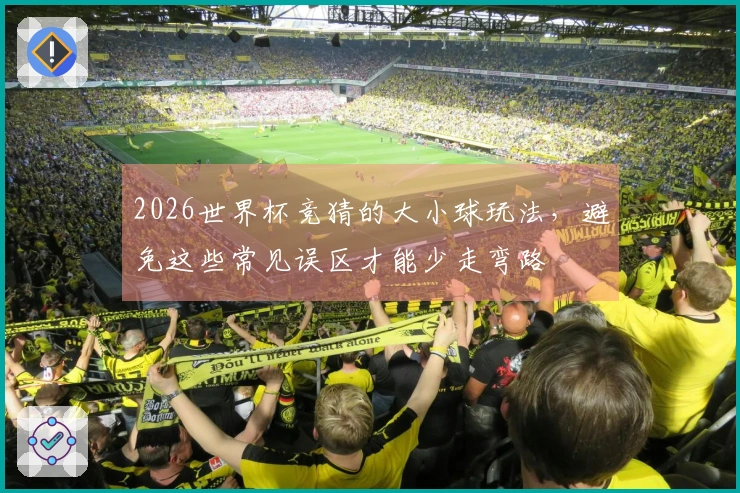 2026世界杯竞猜的大小球玩法，避免这些常见误区才能少走弯路